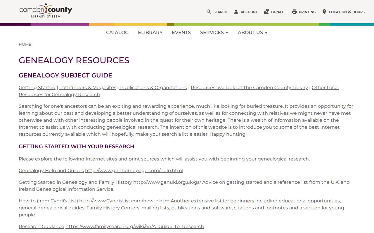 Lindenwold city directory research at the Camden County Library genealogy collection