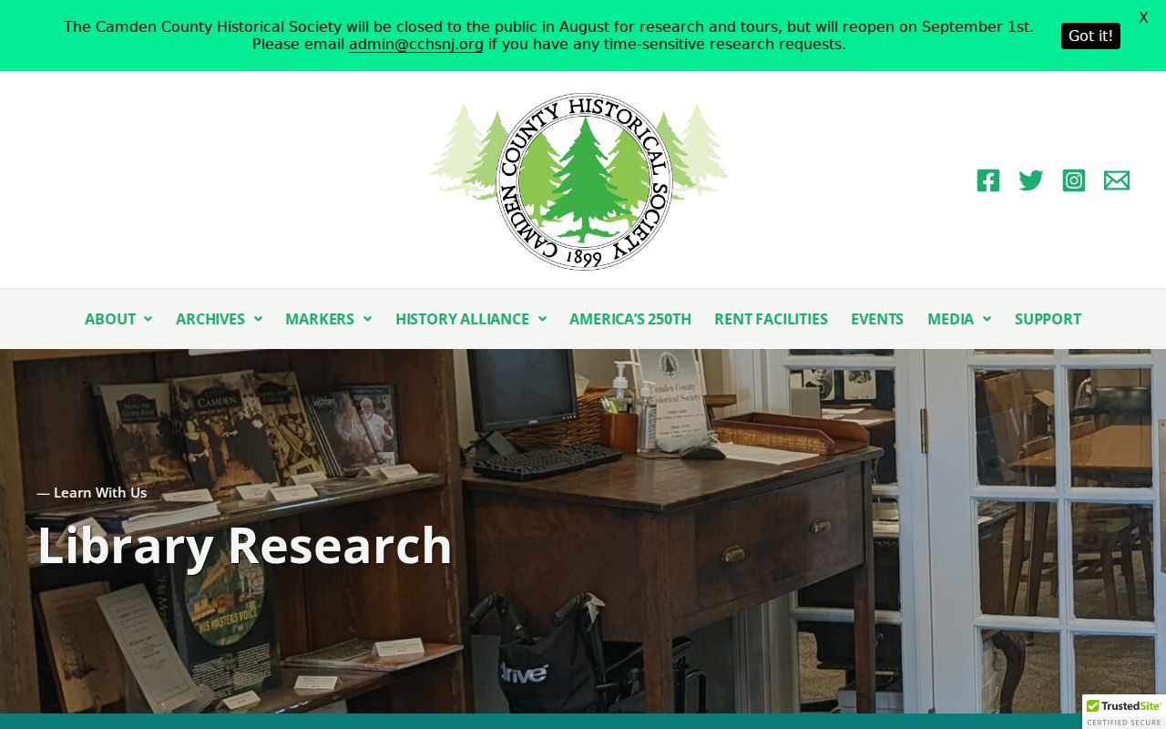 Lindenwold city directory fallback research at the Camden County Historical Society library