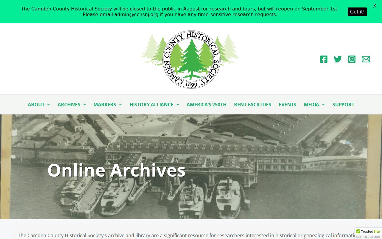 Lindenwold city directory online-archive access at Camden County Historical Society