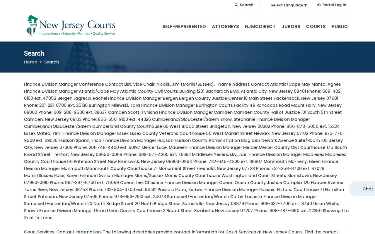 Lindenwold resident lookup route through New Jersey Courts Find a Case